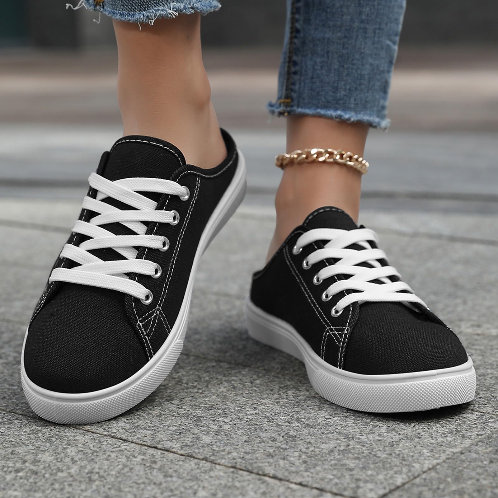 Orthopädische Schuhe Damen Schuhe Hinten Offen Damen Sneaker Weicher Sohle Traillaufschuhe Plateau Wanderschuhe rutschfest Turnschuhe Sommer Sandalen Atmungsaktiv Walkingschuhe