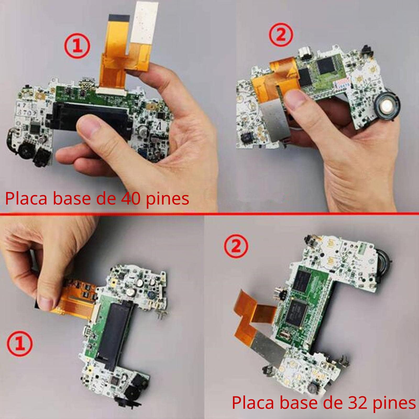 ZEZEFUFU Pantalla LCD de repuesto para Game Boy Advance, kit de placa de pantalla LCD con retroiluminación IPS