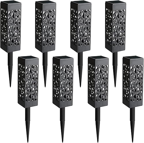Maggift Juego de luces led, 8 piezas, luces LED solares, LED automático para patio y jardín