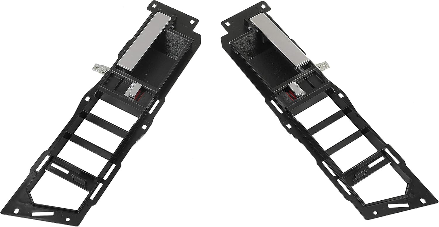 HECASA Front Interior Door Handle Compatible with 1988-1994 Chevrolet Chevy Blazer, Suburban, Silverado, GMC C/K 1500 2500 3500, Yukon, Sierra W/Case and Chrome Lever Driver and Passenger Side 2 Set