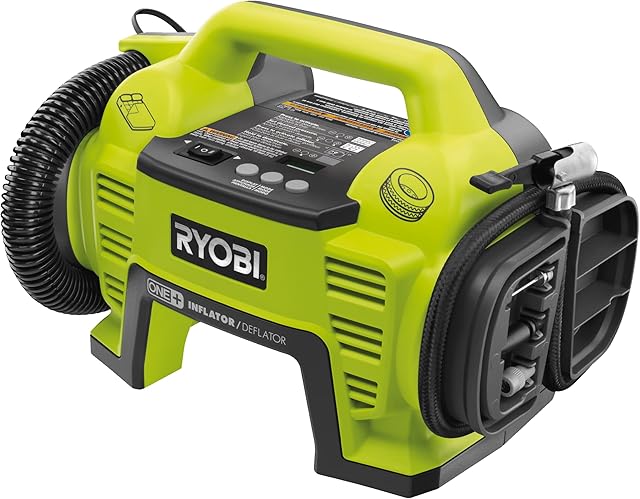 Ryobi R18I-0 ONE+ Inflator, 18 V (Body Only) - Hyper Green