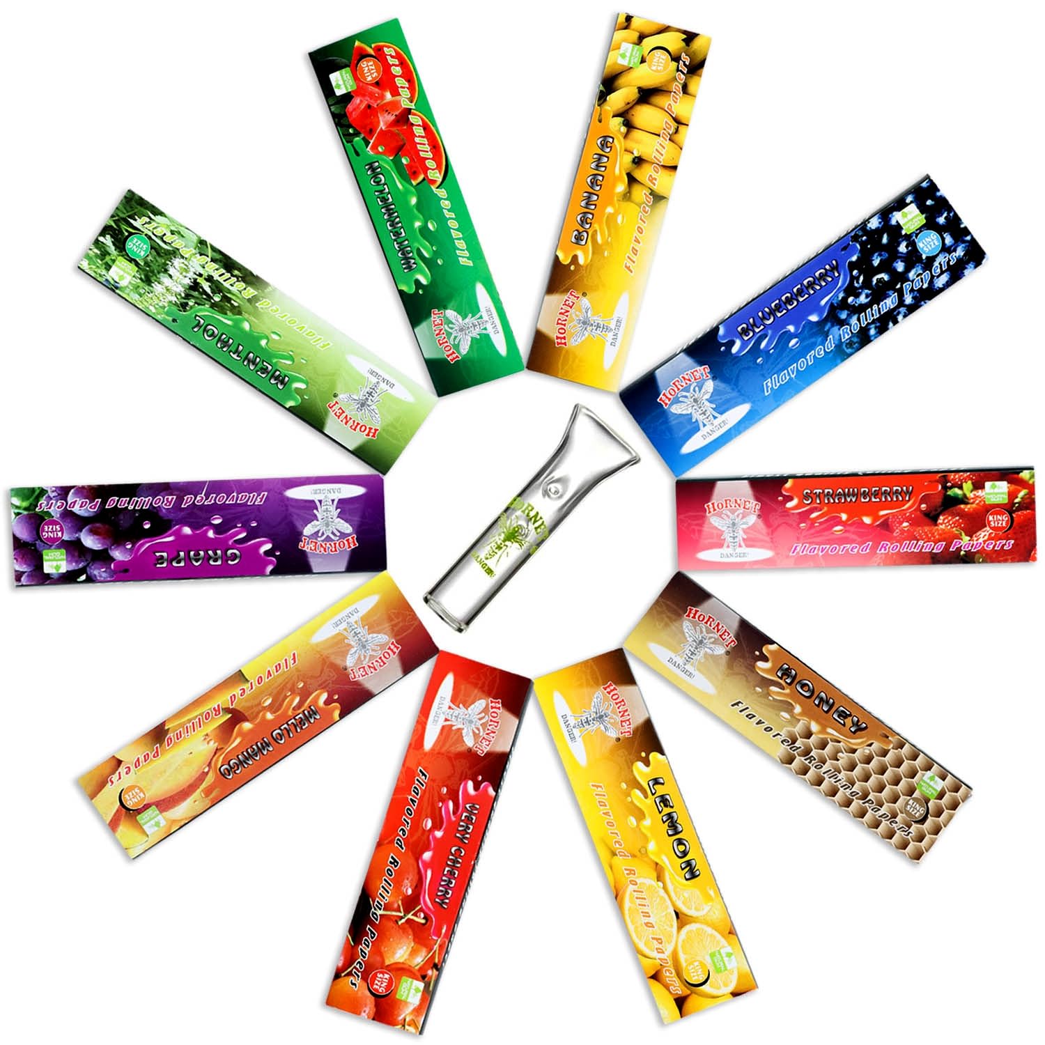 Buy Flavored Rolling Papers With Glass Filters, Mix Fruit