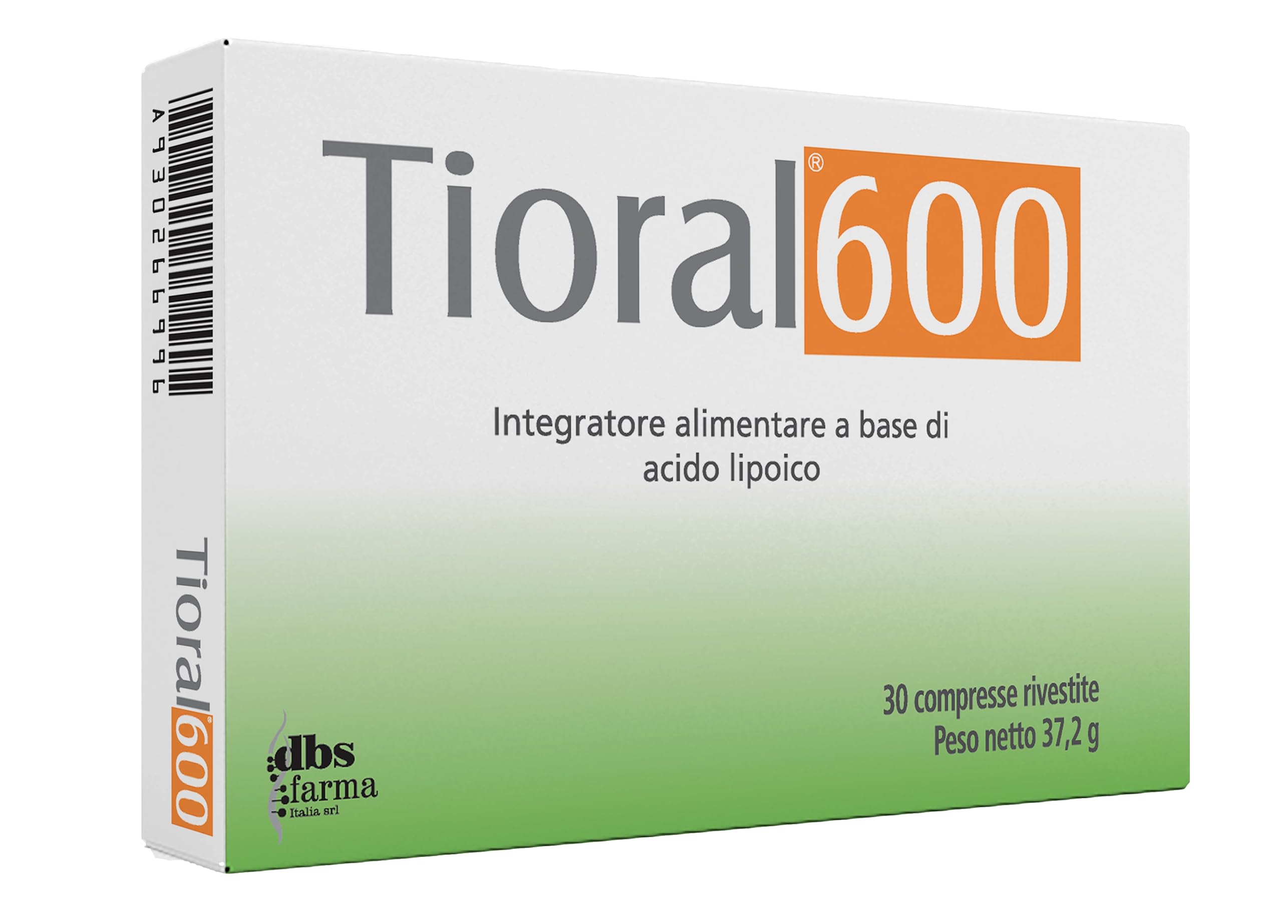 TIORAL 600 | Acido Alfa Lipoico 600 mg | Integratore acido alfa lipoico | 30 Compresse ad Alto Dosaggio Made in Italy