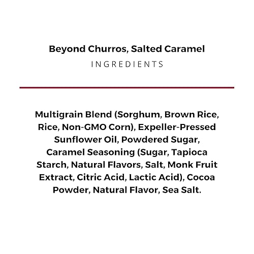 Miniatura 6 de The Daily Crave Beyond Churros, caramelo salado, 4 onzas (paquete de 6) a base de plantas, sin lácteos y soja, sin gluten, sin OMG, vegano,
