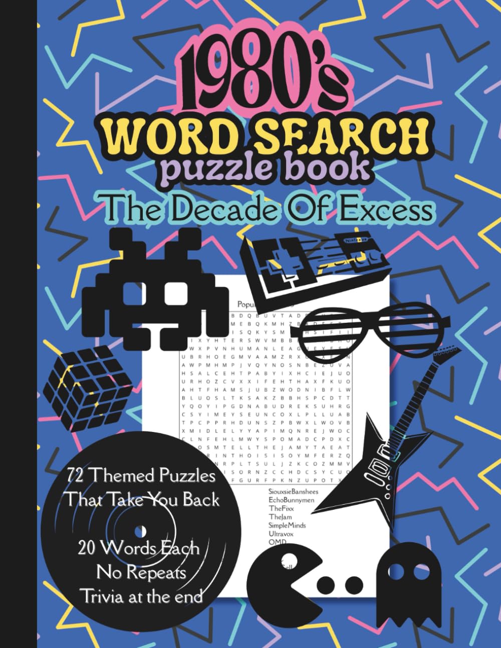 1980's Word Search Puzzle Book: The Decade Of Excess