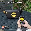 Divoom Pixoo Pixel Art Sling Bag chest bag, backpack, shoulder bag, 16 x 16 LED display belt bag with application control, waterproof, gym bag for men and women