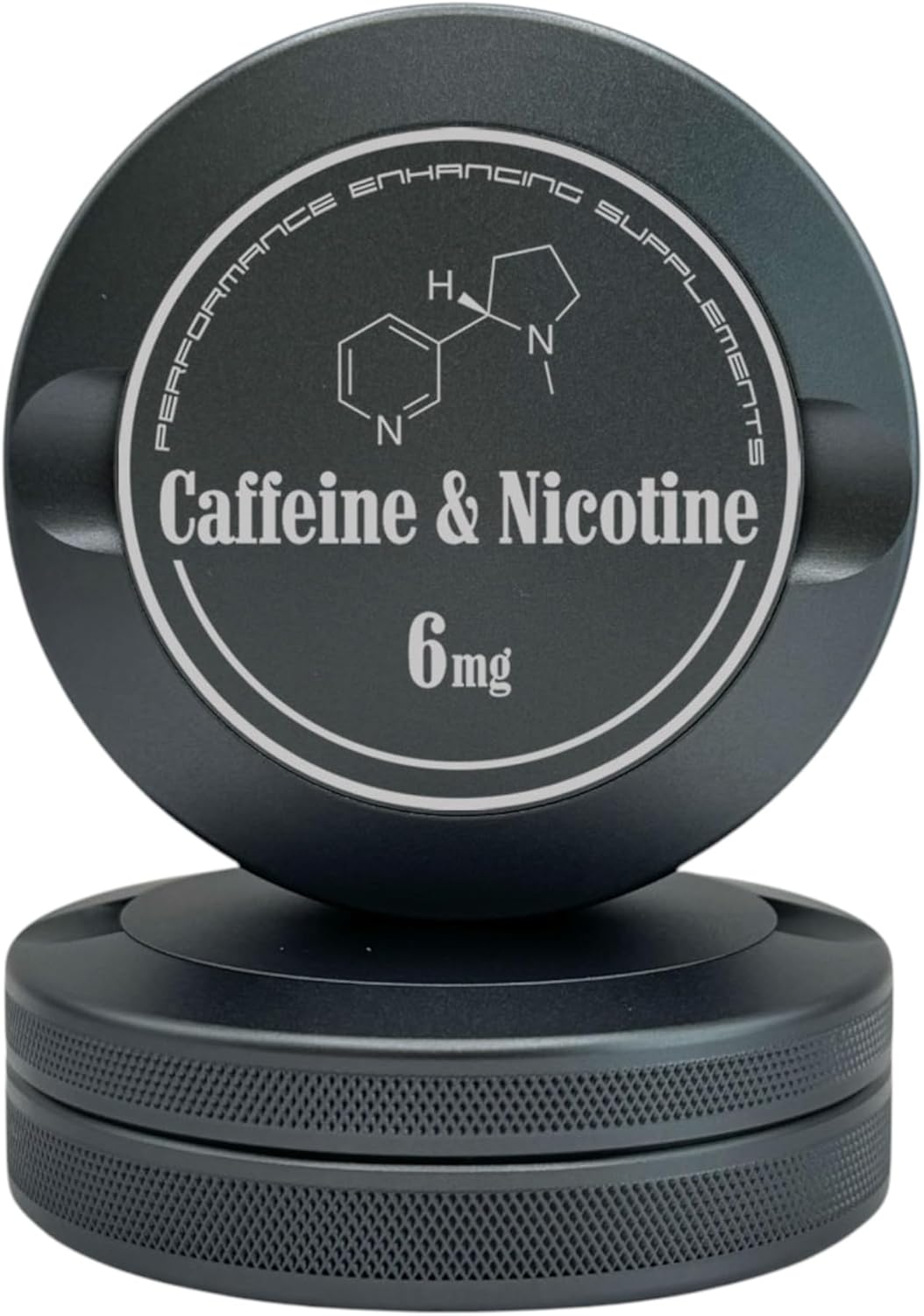 Edition 019: Caffeine | Metal Can | Metal Container | Pouch Container | Small Storage Tin (Black)