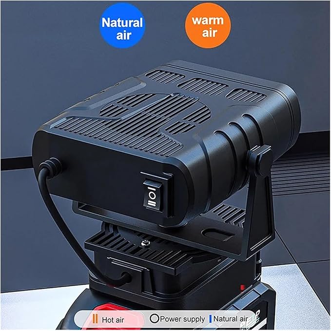 Calefactor Eléctrico Portátil Convector para Auto y Espacios Personales miniatura 4