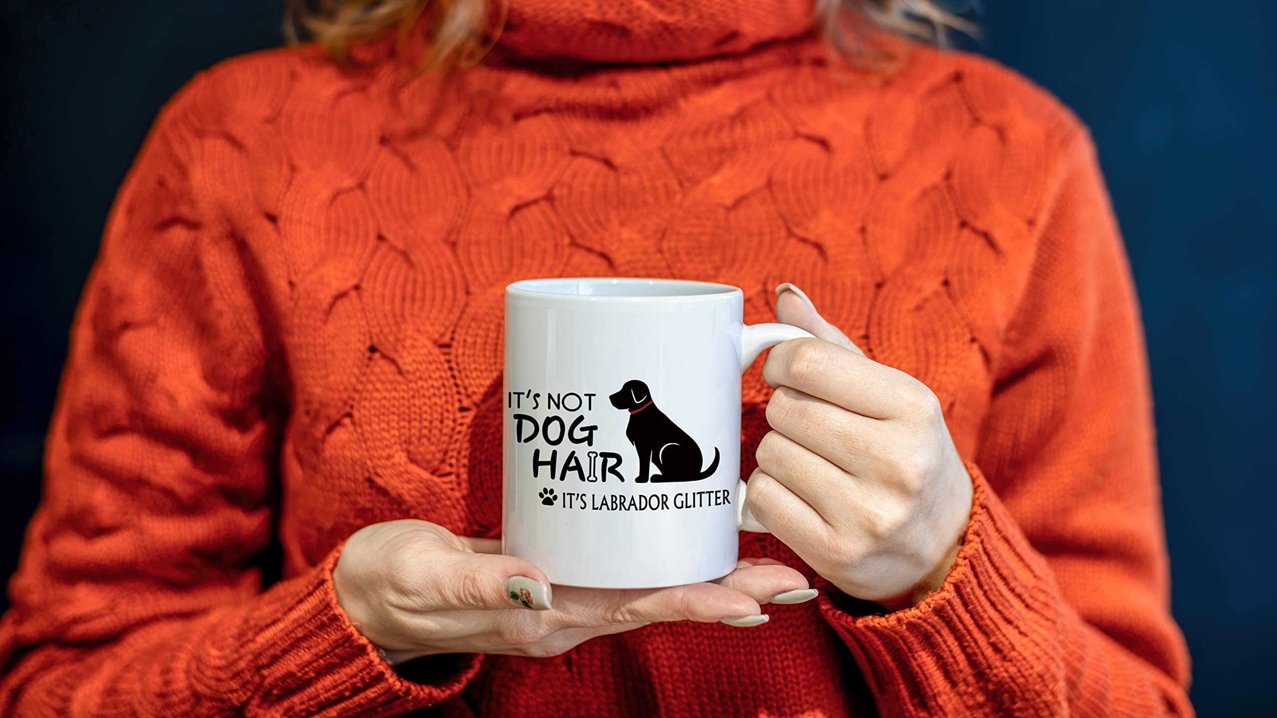 PUHEI Funny Doberman Mug - 'It's Not Dog Hair It's Doberman Glitter' 11oz Ceramic Coffee Cup - View #10