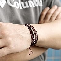 Vista 67 de Handmade Natural Stone Beaded Healing Bracelet Gift for Men Adjustable Rope String Bracelet