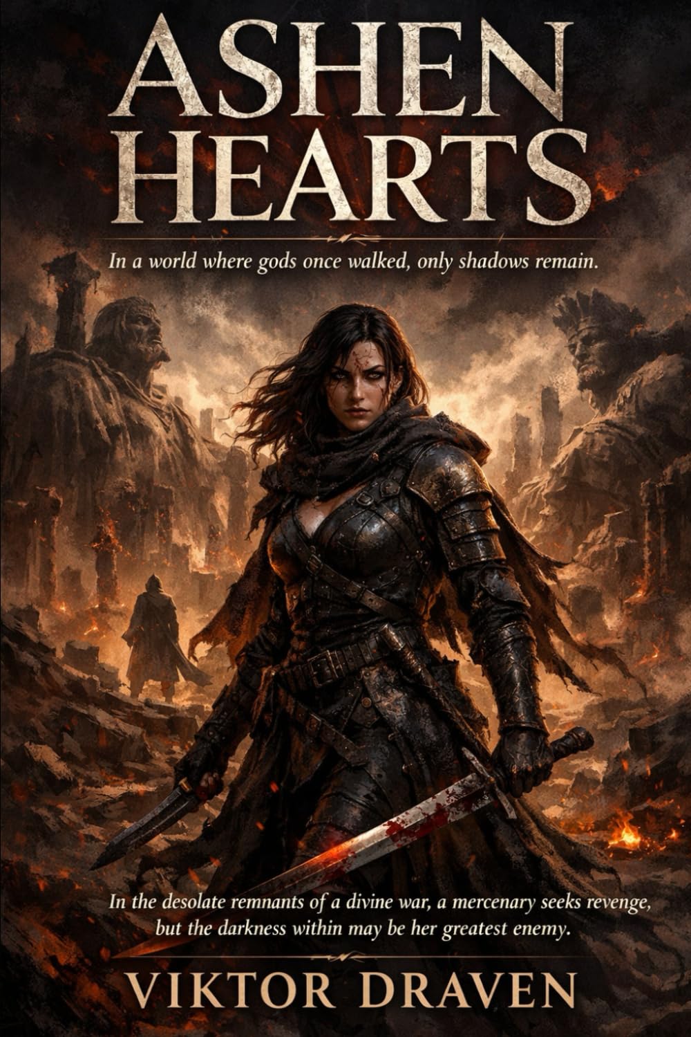 Ashen Hearts: In a world where gods once walked, only shadows remain (The Shattered Realms)