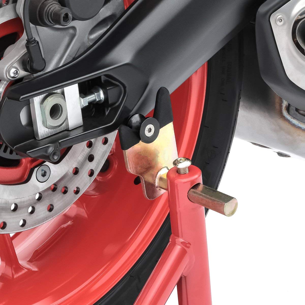 Caballete Moto Trasero Delantero Compatible para KTM 950 Adventure/S CS Rojo