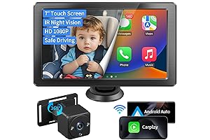 ANTOOK 1080P Baby Car Camera with 360° Coverage