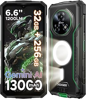 DOOGEE Fire5 Ultra Unbreakable 13000mAh Unbreakable Mobile Phone 32GB + 256GB Android 15 Unbreakable Smartphone 48MP + 8MP…