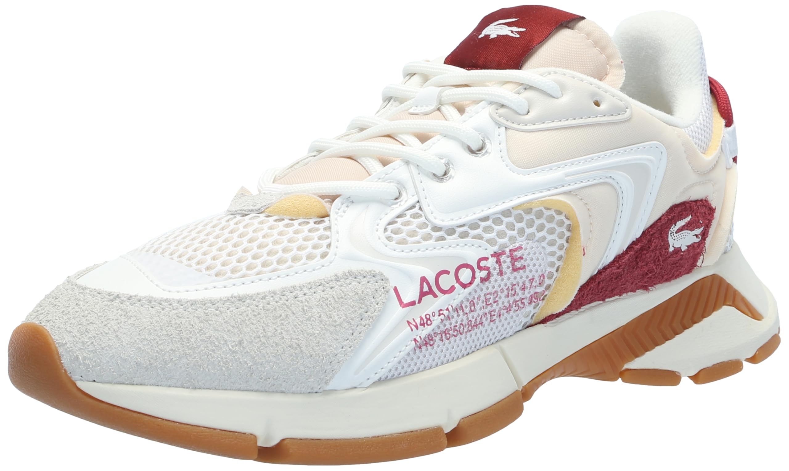 

                                                    Lacoste Men's L003 NEO Sneaker, WHT/RED, 8.5