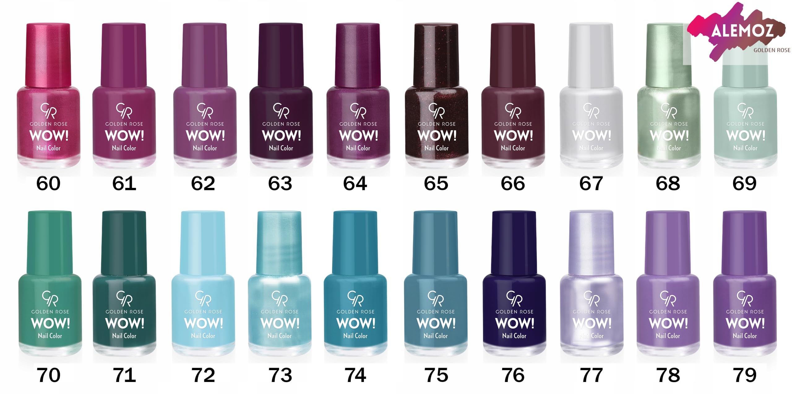 Golden Rose Wow Nail Color No: 03 - Parlak Bitişli Mini Oje 6 ml