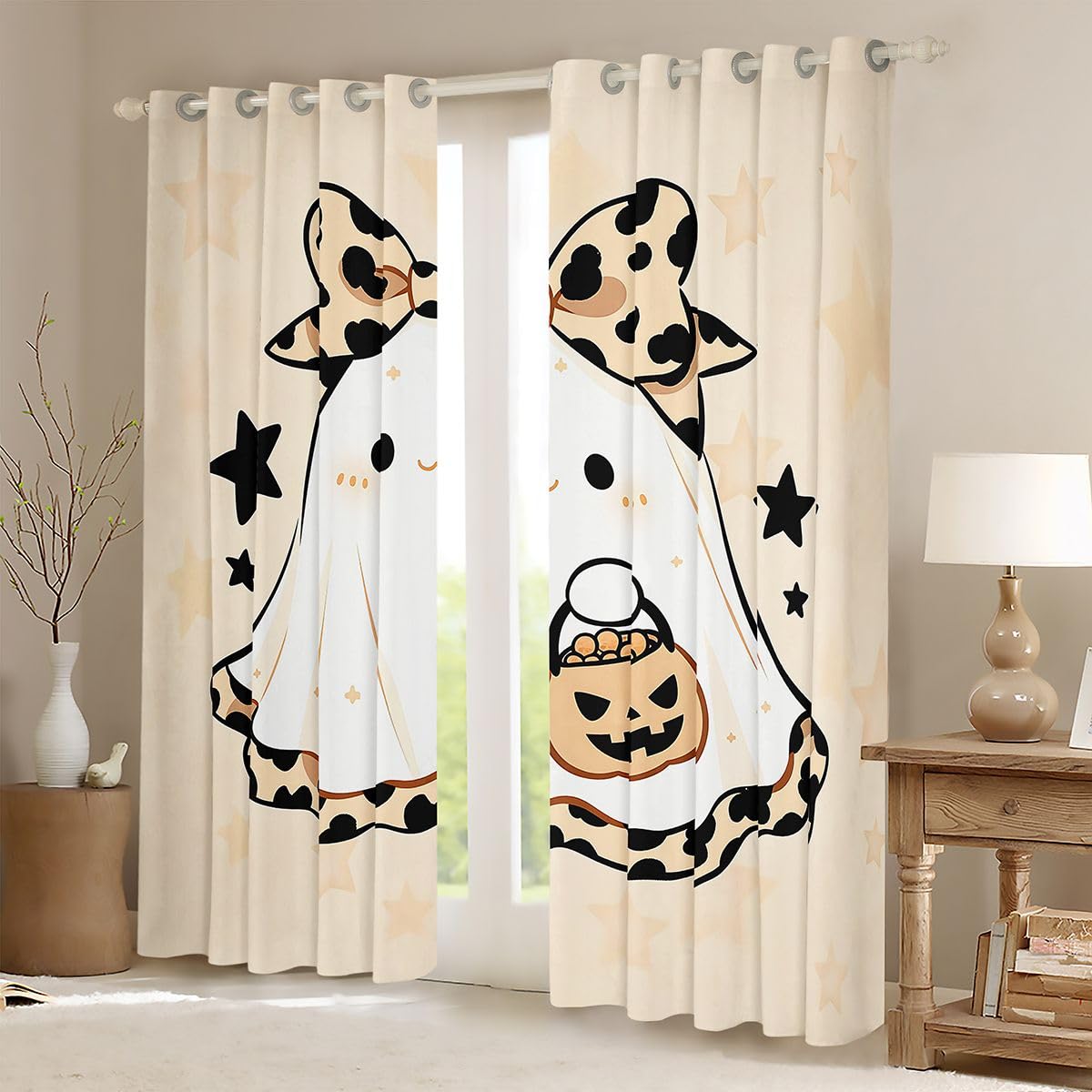 Homewish Tende oscuranti per Halloween, 132,1 x 160 cm