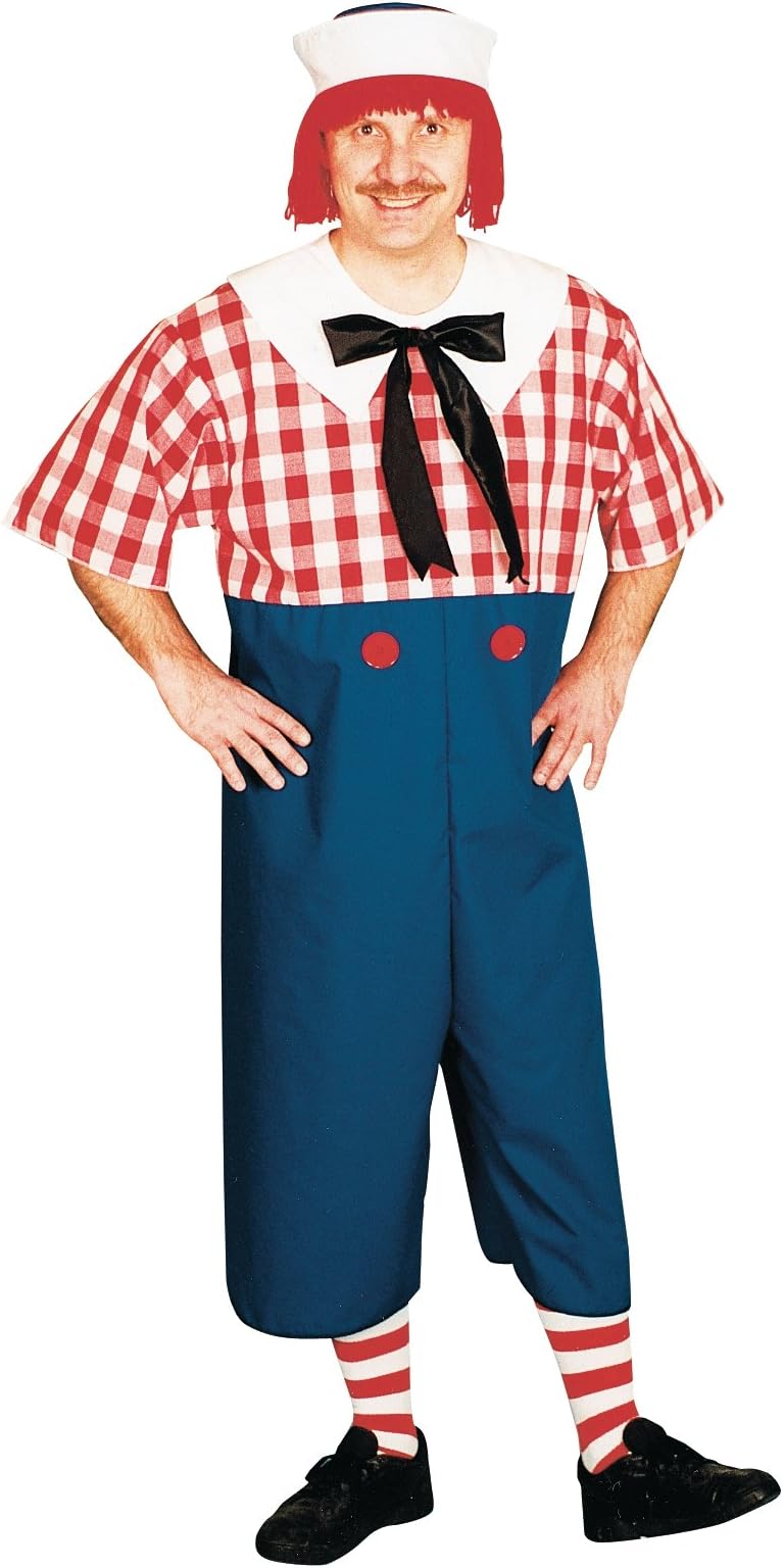 Raggedy Andy Costume Standard Size 38-42