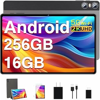 SEBBE Tablet 11 Inch Android, Gemini AI Screen 2K, 16GB RAM +256G + 2TB TF, 10000mAh, 2.0 GHz Octa-Core,Widevine L1,8 MP + 20 MP+2 MP,2000 * 1200 Pixels,5G WiFi,Bluetooth 5.0 - Brown