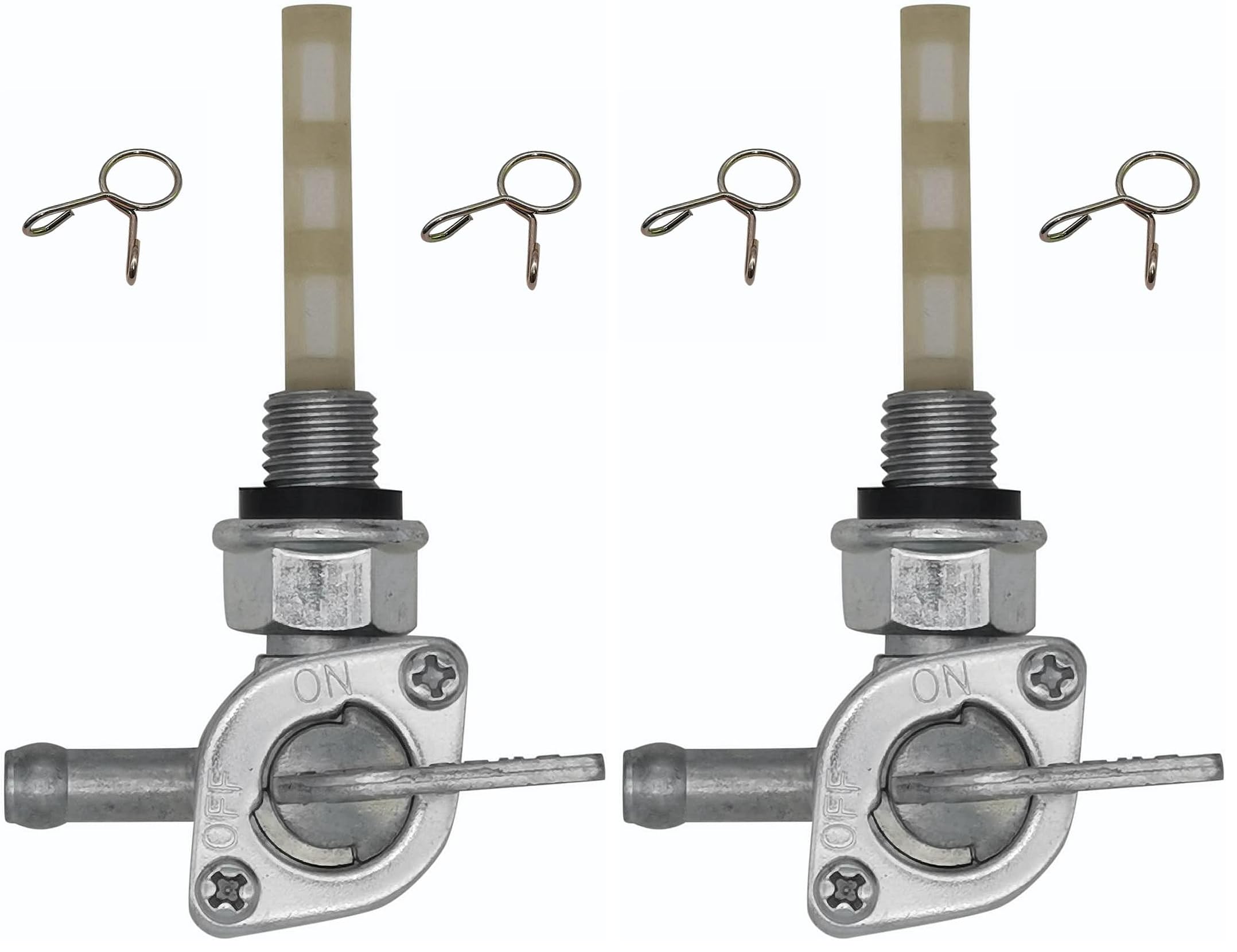 YAMAKATO Fuel Tank Shut Off Valve Switch Petcock for Generator Champion 50cc 70cc 110cc 125cc Dirt Bike ATV Chinese 28-1783-V M10X1.25 (Pack of 2)