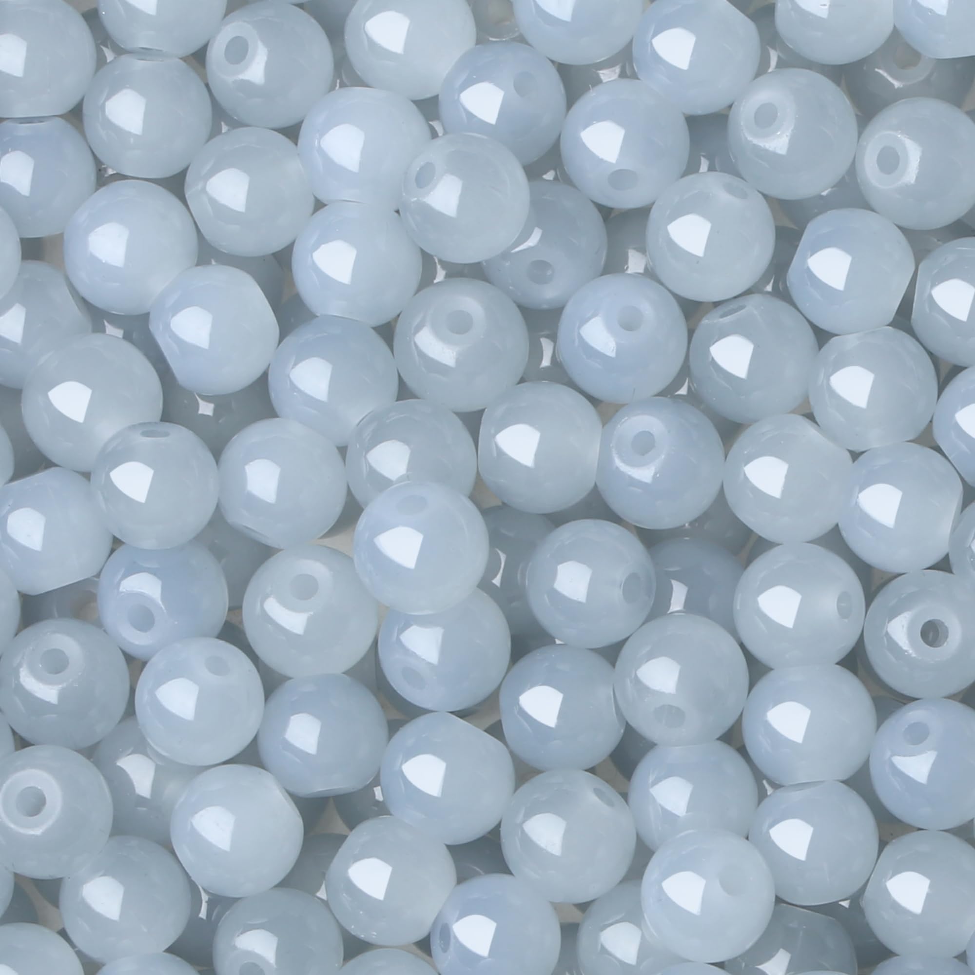 500 Glass Beads for Bracelets - Crafting Supplies -11