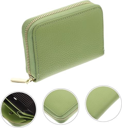 Miniatura 5 de STOBOK 3 unids cartera de tarjetas de crédito titular portátil moneda contenedor de cambio bolsa de almacenamiento de gran capacidad titular