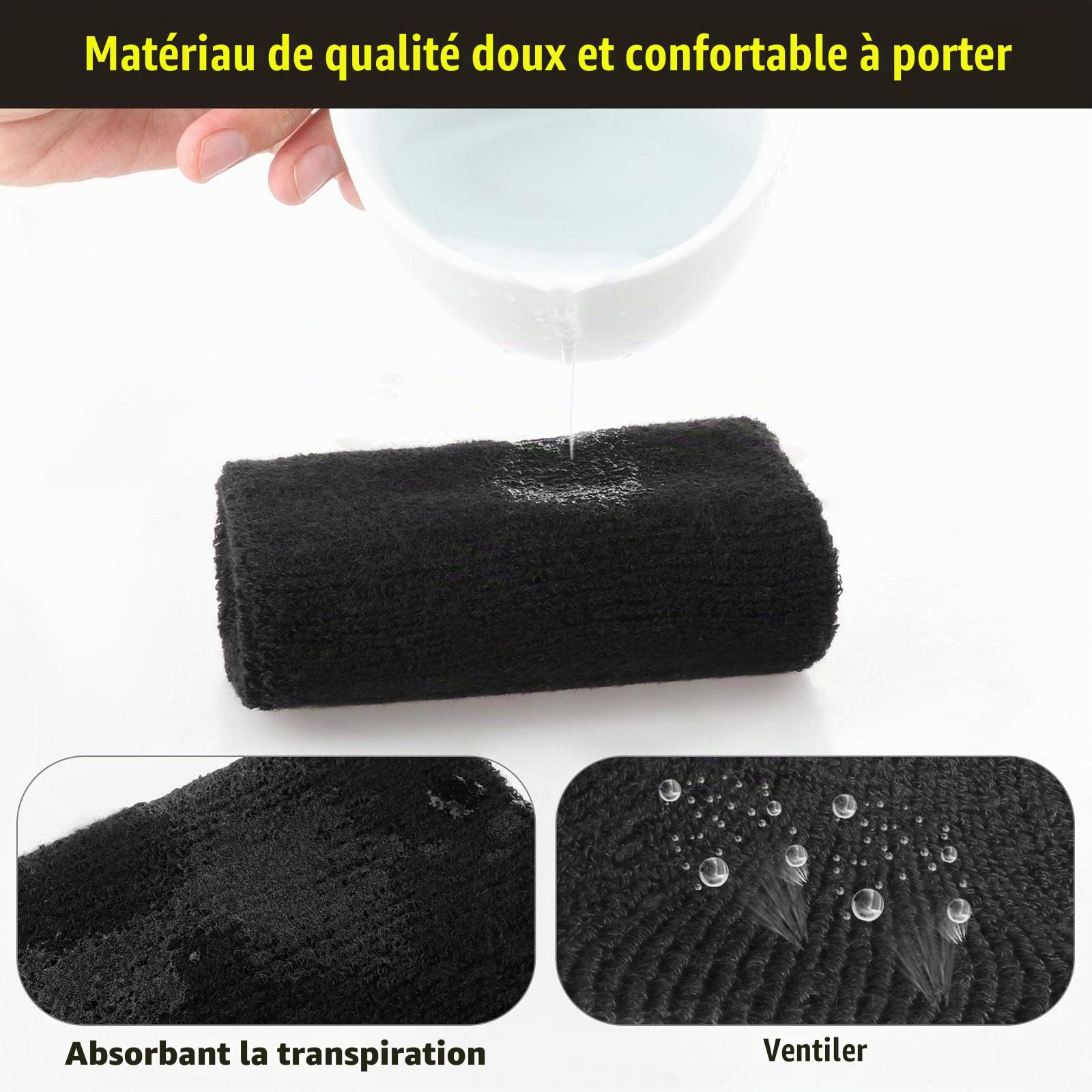 perfk 1 paire de protège-poignets Kettlebell respirants intégrés dans 1 coussinet en plastique élastique pour - protecteur pour homme