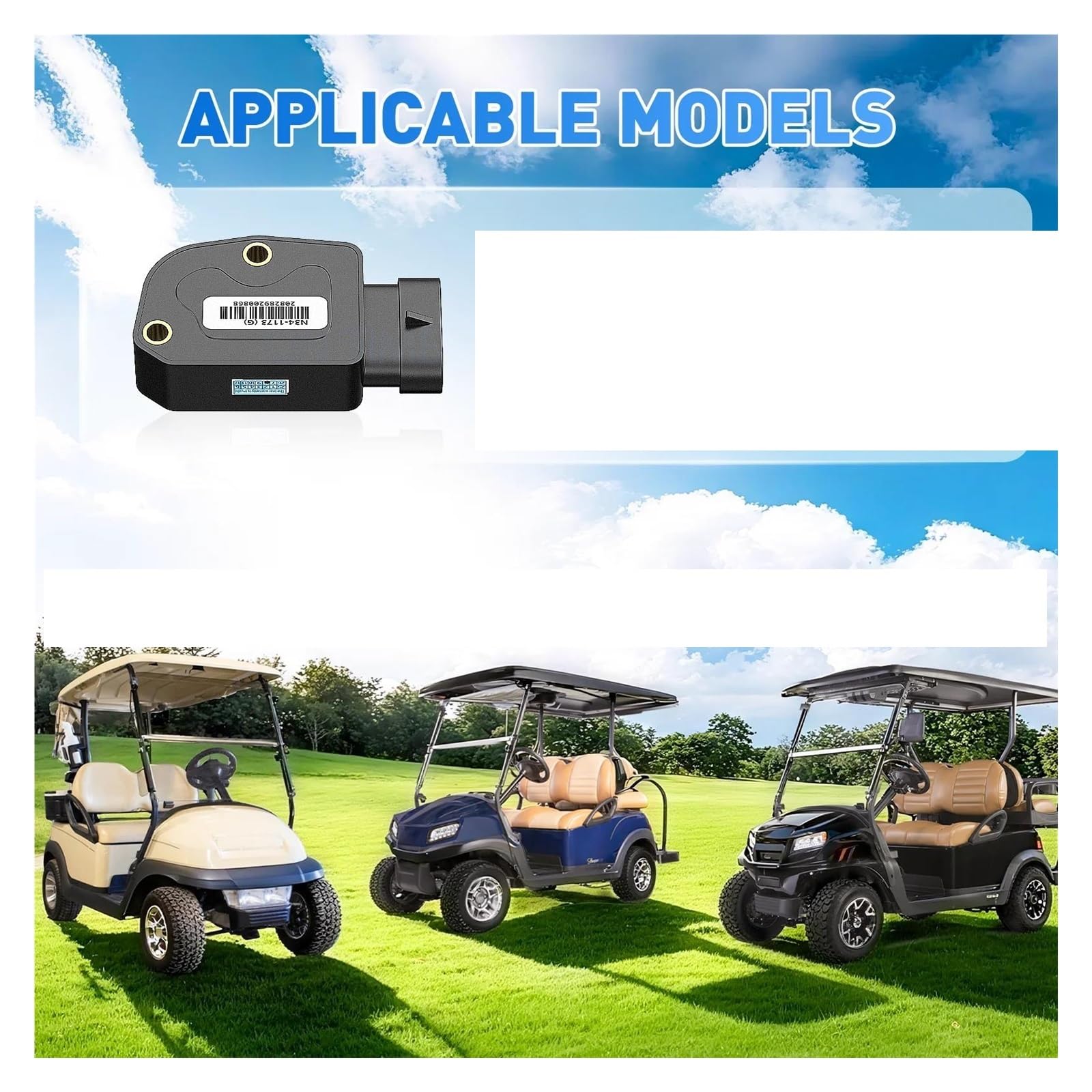 Sensor Acelerador Coche Para Club Car 2010 En Adelante Para Precedent/para Tempo/para Gas Para Carrito Para Golf Con Conjunto Pedal Acelerador Segunda Generación Kit Sensor