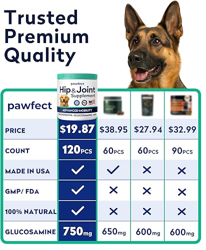 Miniatura 3 de Golosinas de glucosamina para perros quisquillosos - Suplemento para articulaciones con condroitina, MSM, omega-3 - Alivio del dolor articular -