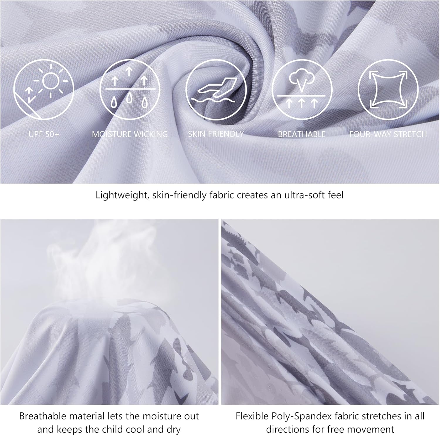 BASSDASH Youth UPF50+ Performance T Shirt with Hood Long Sleeve Fishing Hiking Sun Shirt FS03Y - Image 4