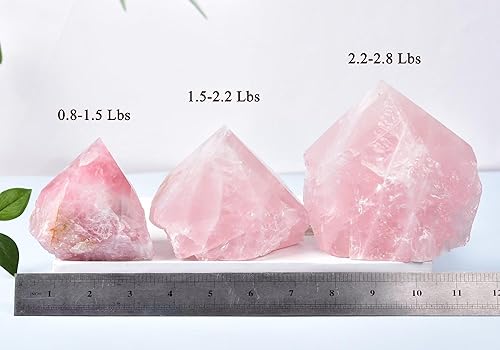 Miniatura 4 de Columna irregular natural del cuarzo de la varita cristalina del cuarzo de 1.5-2.2 libras