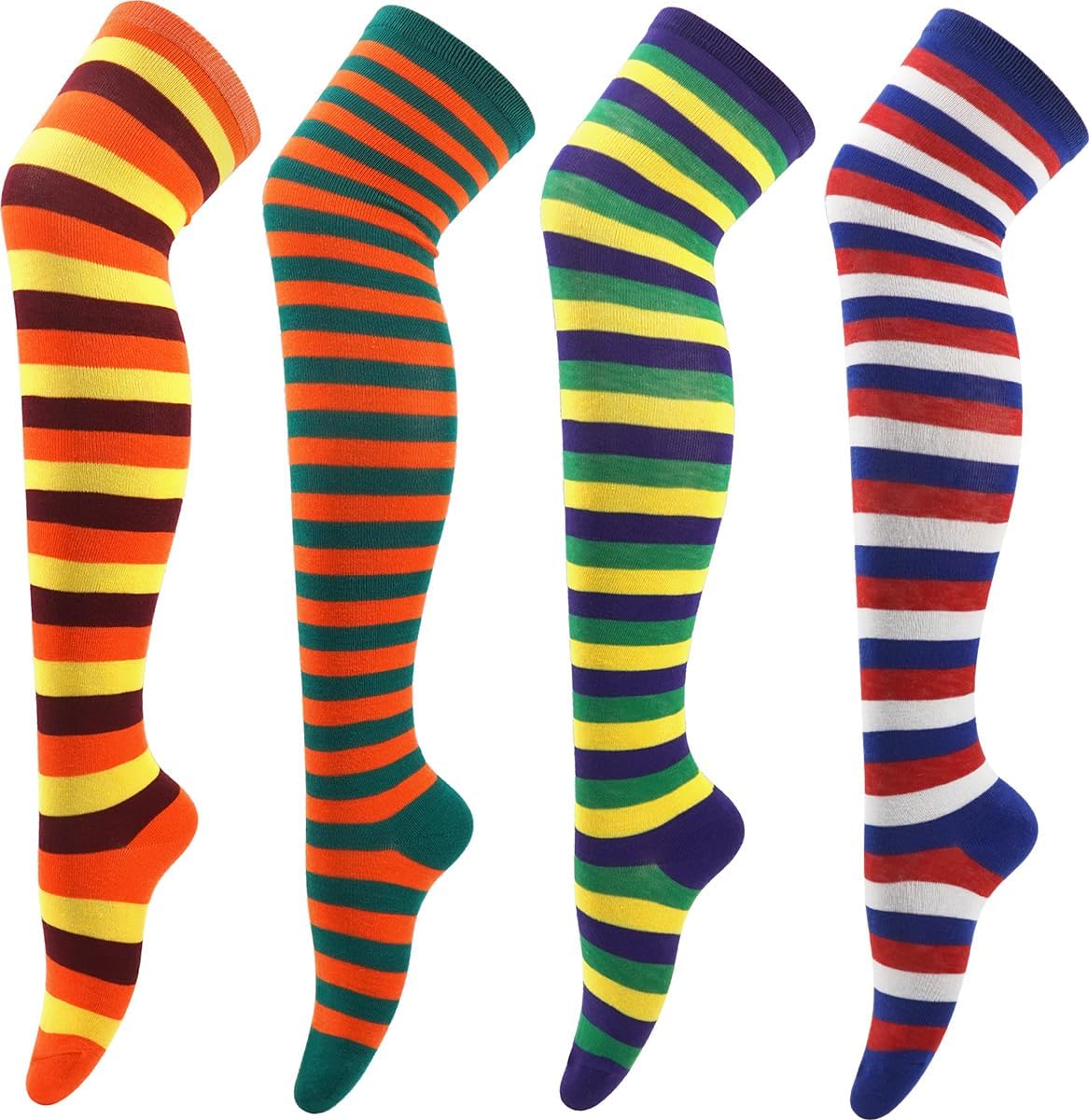 MESU Womens Thigh High Socks Over Knee Extra Long Stockings