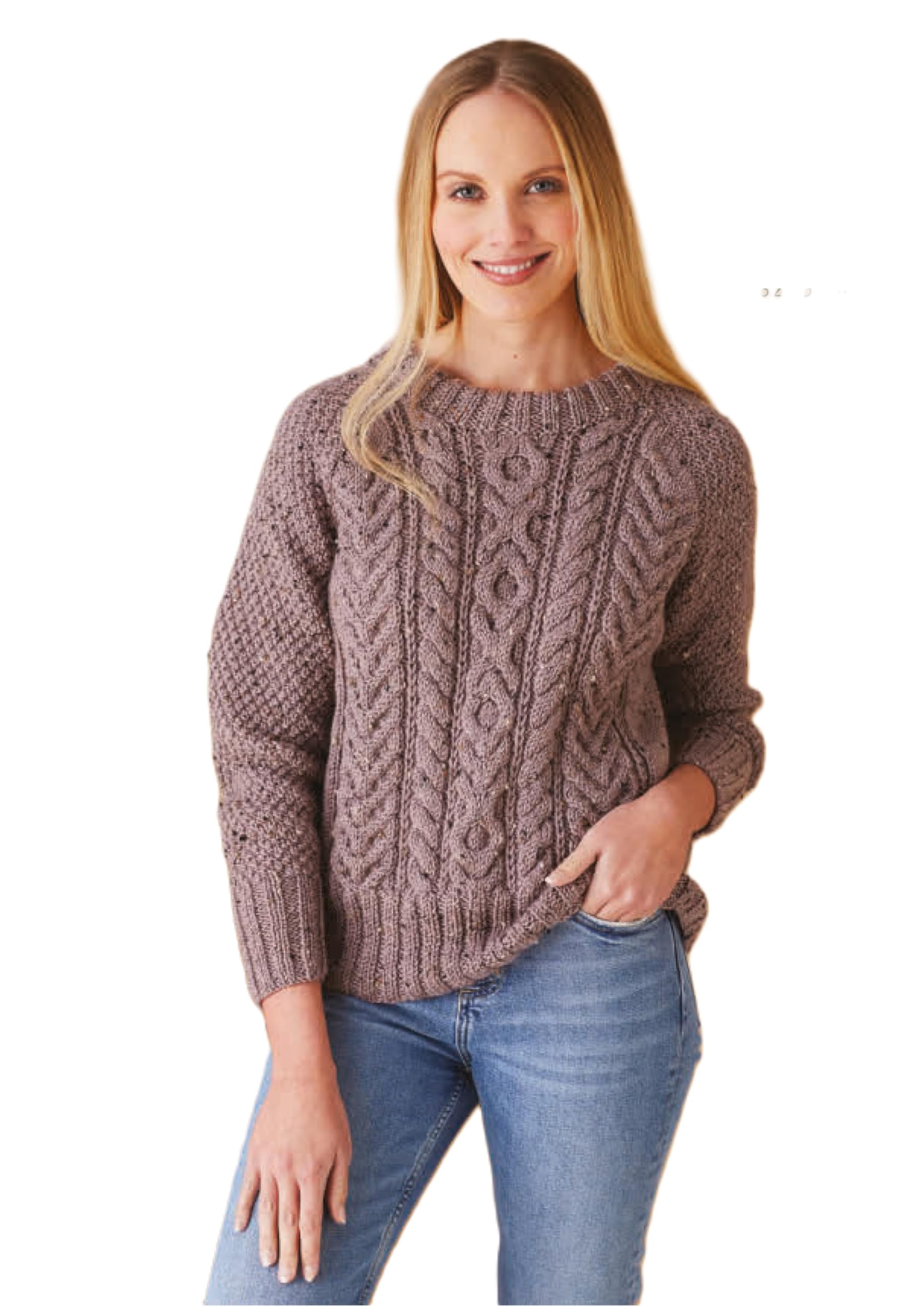 King Cole Aran Knitting Pattern Sweater and Cardigan 5720