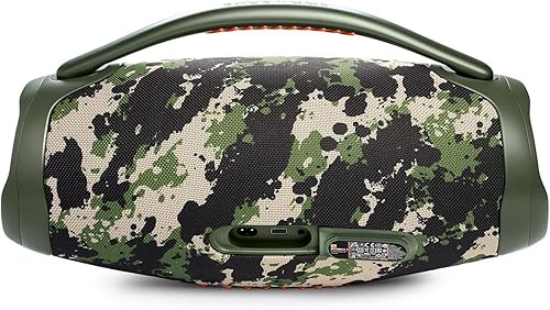 Miniatura 6 de JBL Boombox 3 Altavoz Bluetooth portátil, Squad - IP67 a prueba de polvo e impermeable, hasta 24 horas de reproducción sin parar - Cable WEPGPY