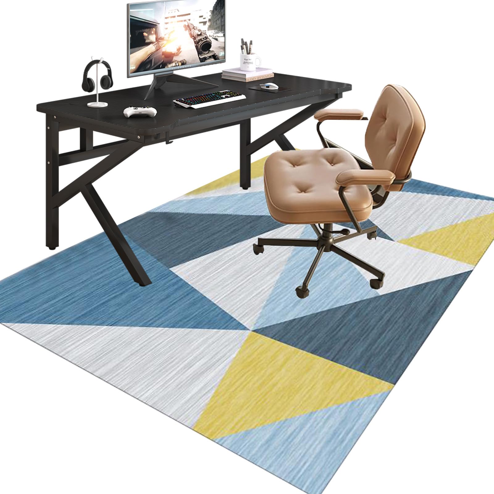 Office Chair Mat for Carpet Hardwood Floors Desk Chair Matcarpeted Floors and Hardwood Floor Home Office Non-Slip Desk