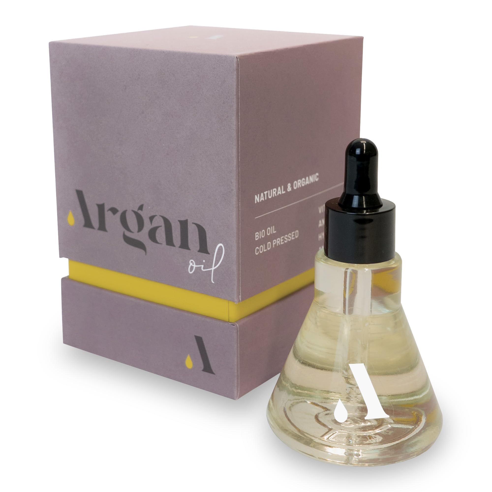 ESODEMA-Aceite de argan de marruecos desodorizado 50ml bio oil 100% puro-Aceite facial hidratante con vitamina E para la cara