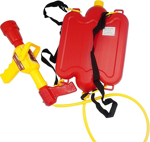 Miniatura 7 de 4E's Novelty Mochila de Bombero Pistola de Agua Blaster para Niños - Tanque con Disparador de Manguera, Súper Chorro de Agua Adecuado para Juego al