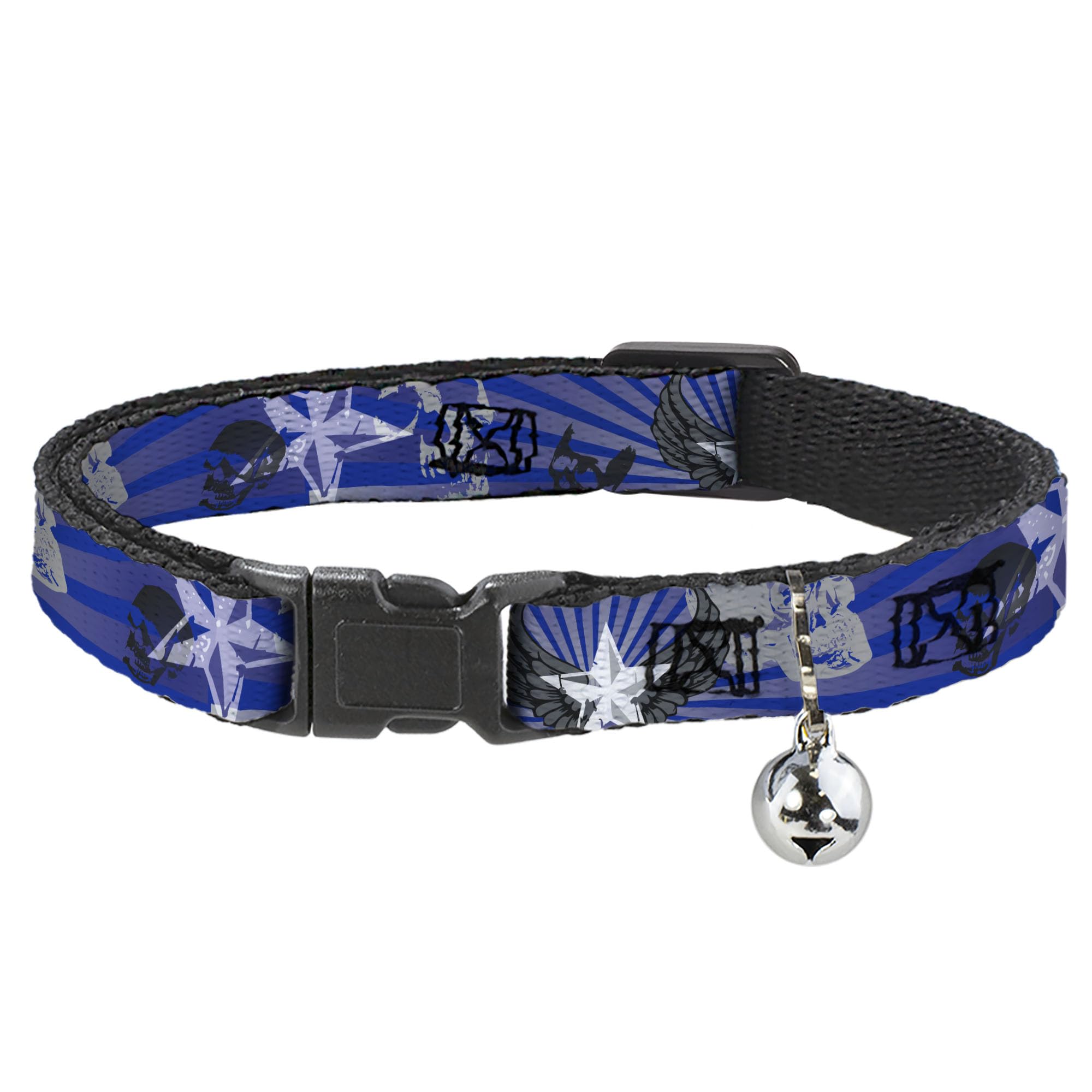 Collar para gato mediano de 1,27 cm de ancho con hebilla antipánico
