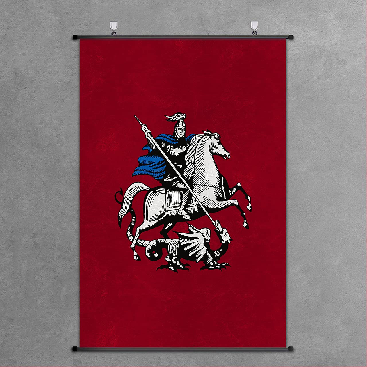 Decoración de pared medieval con póster de escudo de armas del Gran Ducado de Moscú 7