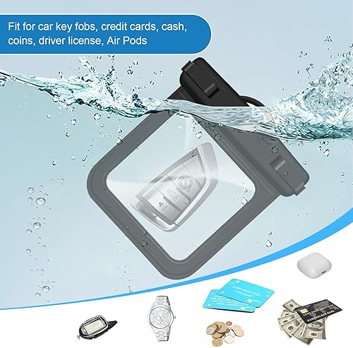 Miniatura 8 de Funda impermeable para llaves de automóvil para Jeep, Honda, Toyota, Nissan, para playa, surf, kayak, barco, pesca, cartera impermeable para