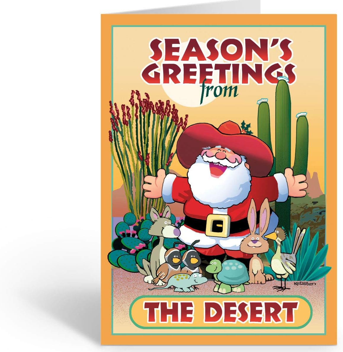 Stonehouse Collectoin | Western Christmas Card | 18 Cards & Envelopes | Desert Greetings