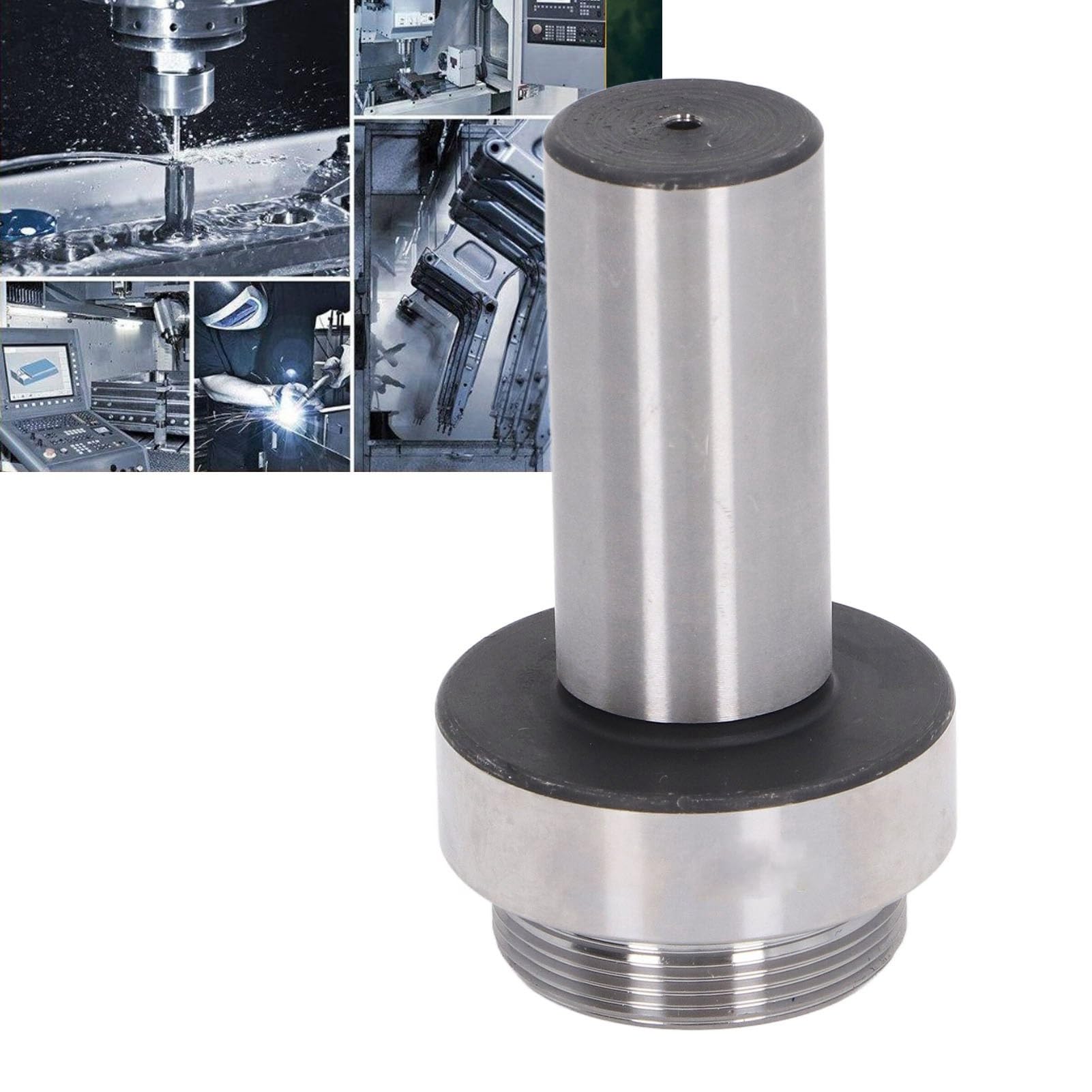 Naroote Tige de Tête d'alésage Filetée Précision 0,005 Mm C20 pour l'usinage, Inclut Boîte de Rangement, Compatible avec Tour, Fraiseuse, Rectifieuse, Perceuse, Acier à Haute Teneur en Carbone