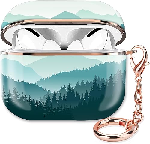 Funda para Airpod Pro 2 para Airpod Pro de 2 generación, a prueba de golpes, con llavero de oro rosa para niñas, mujeres y hombres (esqueleto de