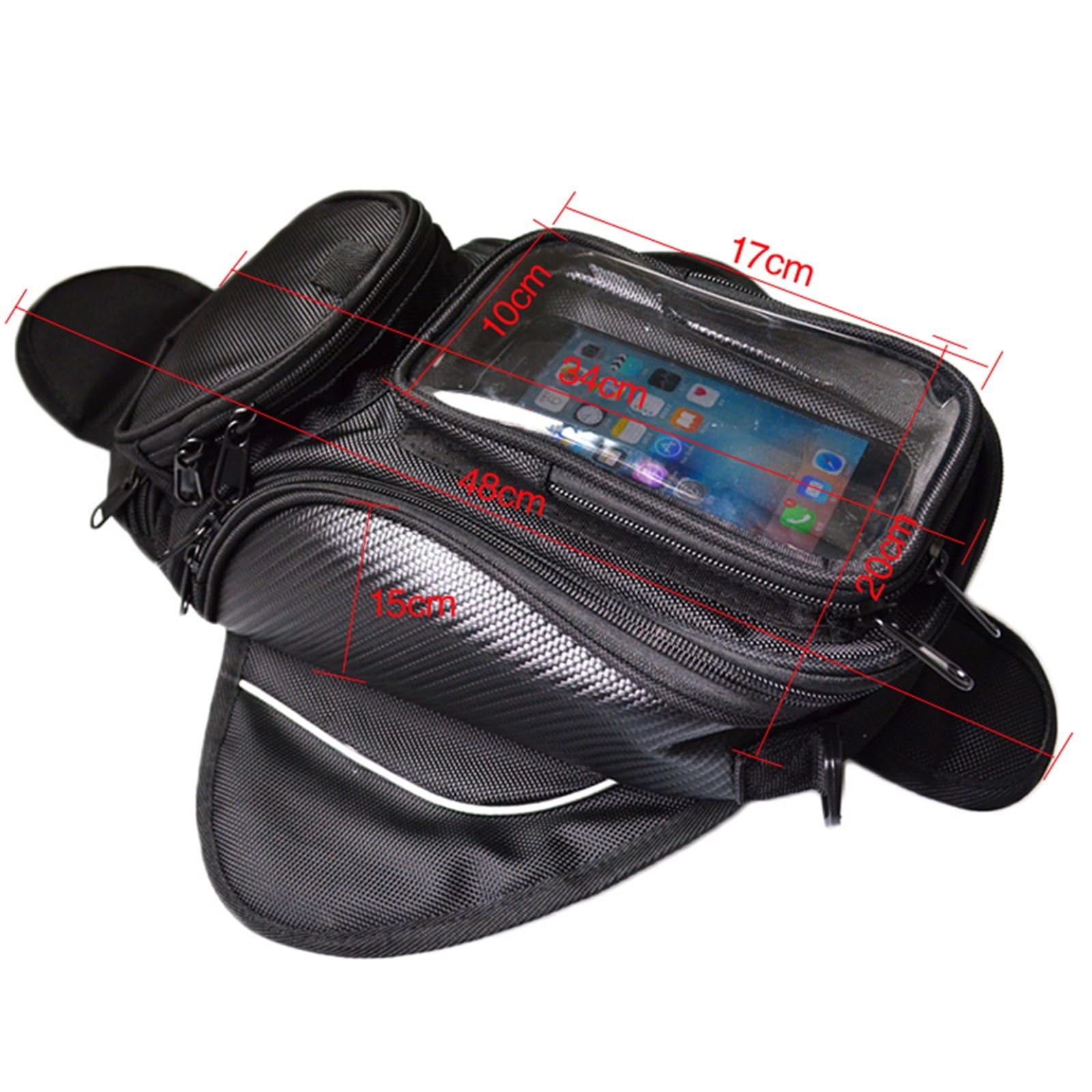 Bolsa Multifuncional Bolsa De Motocicleta Tanque Motor Impermeable Sillín Moto Magnética