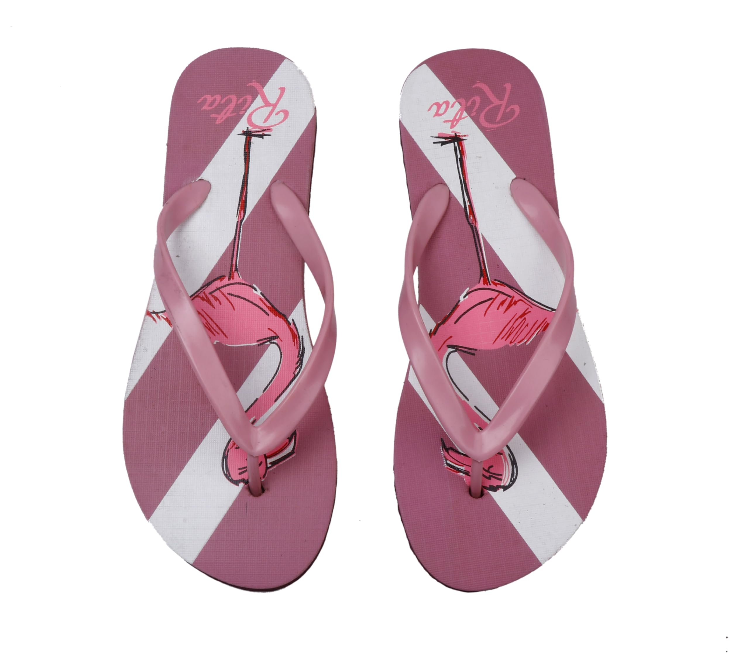 RITA Comfortable | Digital Print | Fun | Bright | Colourful | Beach | Sketch | Flip Flops for Women (PINK, 8) (B0CTX8LPDD) Amazon Price History, Amazon Price Tracker
