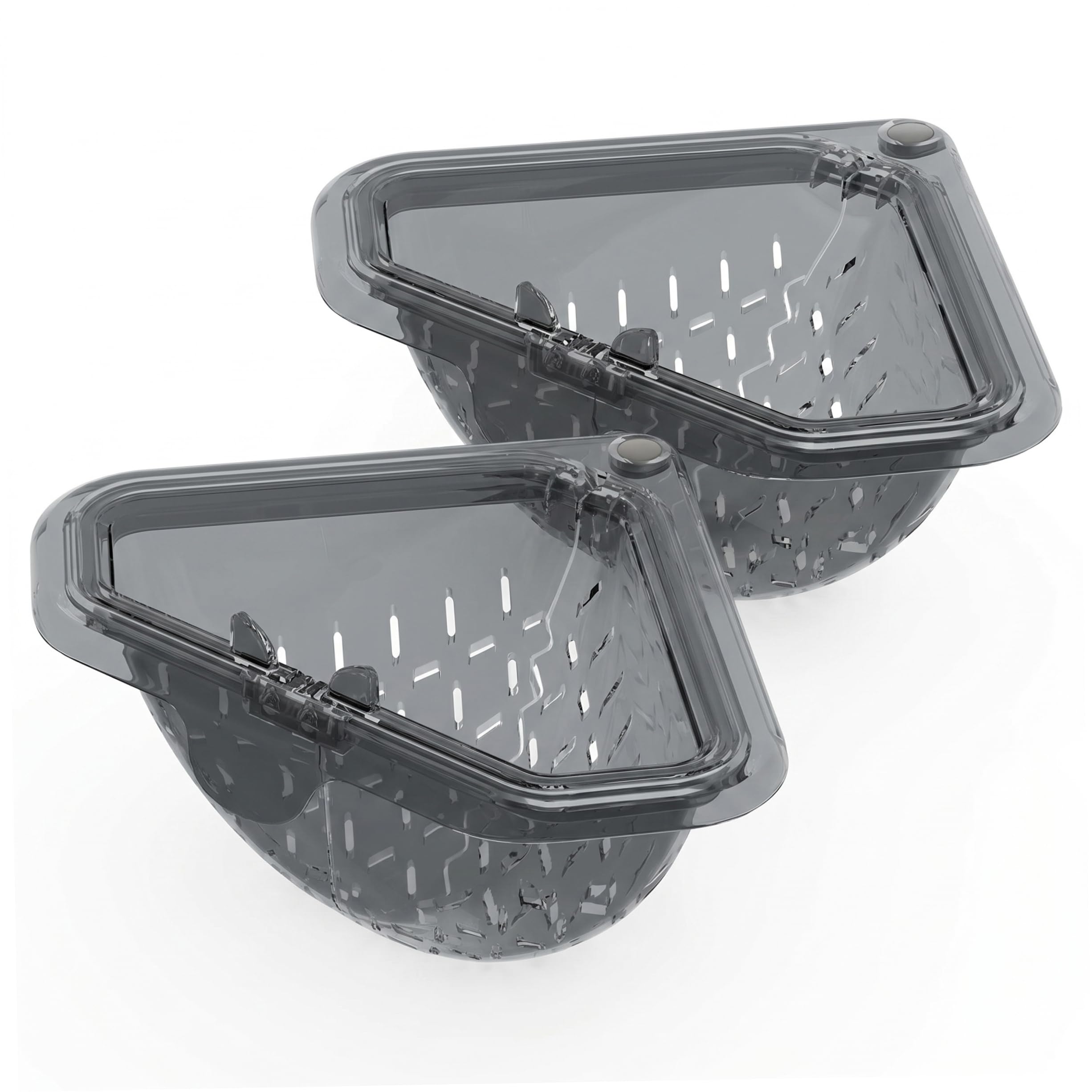 Tapallmy 2 Pcs Magnetic Triangle Sink Strainer Sink Food Catcher For Kitchen Sinks Magnetic Corner Drain Basket