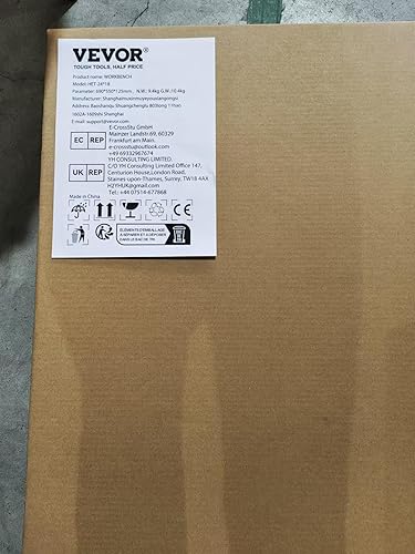 Miniatura 10 de VEVOR Mesa de preparación de acero inoxidable, 24 x 18 x 34 pulgadas, capacidad de carga de 640 libras, mesa de trabajo de metal resistente con 3