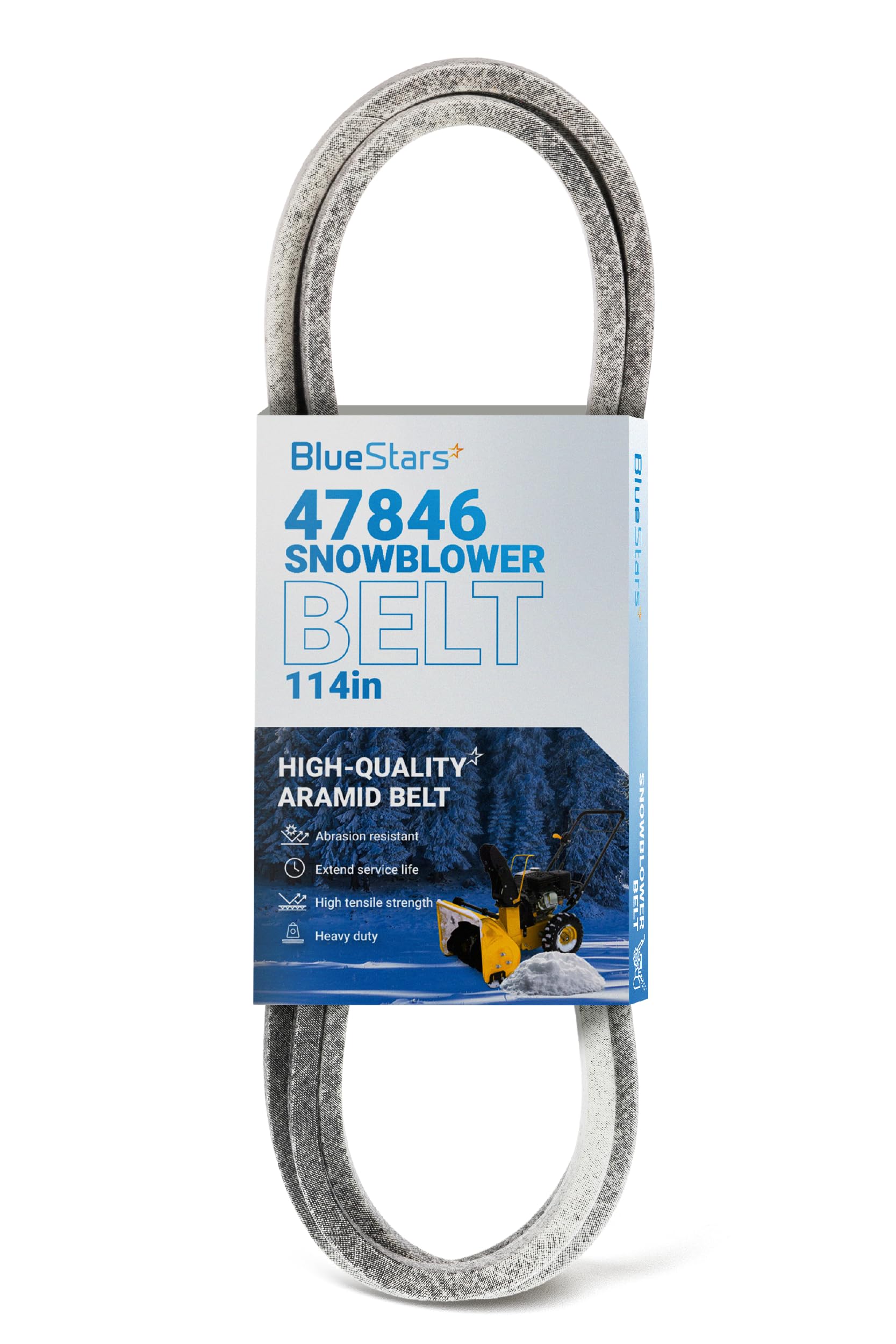 Photo 1 of *****used*****BlueStars 47846 Drive Belt Replacement - for Craftsman 48624839 486248391 486248392 48624838 486248381 Husqvarna LST42B LST42C LST42D - Replaces 47846 47278 | 5/8" x 114”
