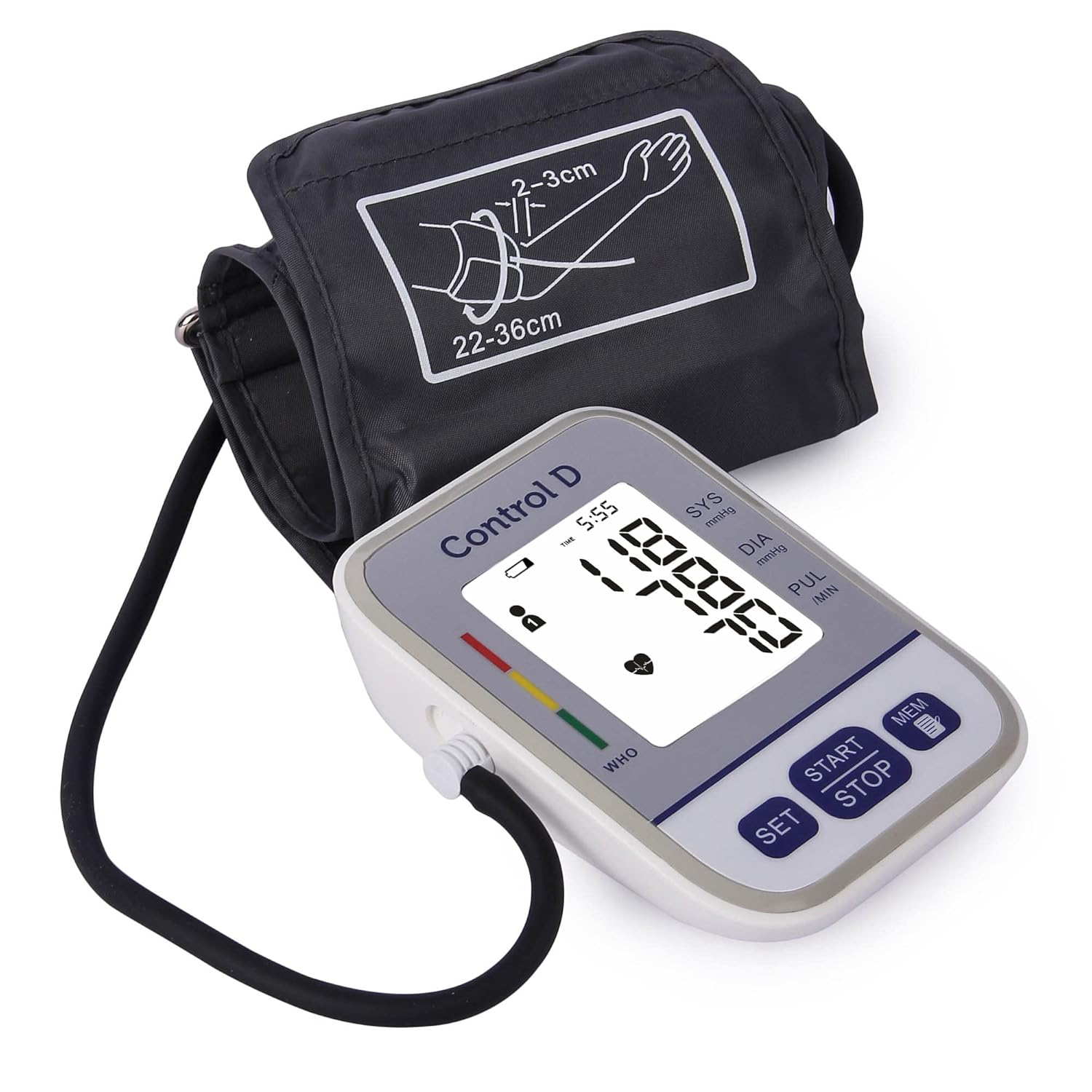 Control D BEST Cport USB BP Monitor Automatic Oscillometric Digital Blood Pressure Checking Machine Upper Arm Portable Digital Blood Pressure Monitor BP Machine (Silver) Control D BEST Cport USB BP Monitor Automatic Oscillometric Digital Blood Pressure Checking Machine Upper Arm Portable Digital Blood Pressure Monitor BP Machine (Silver)