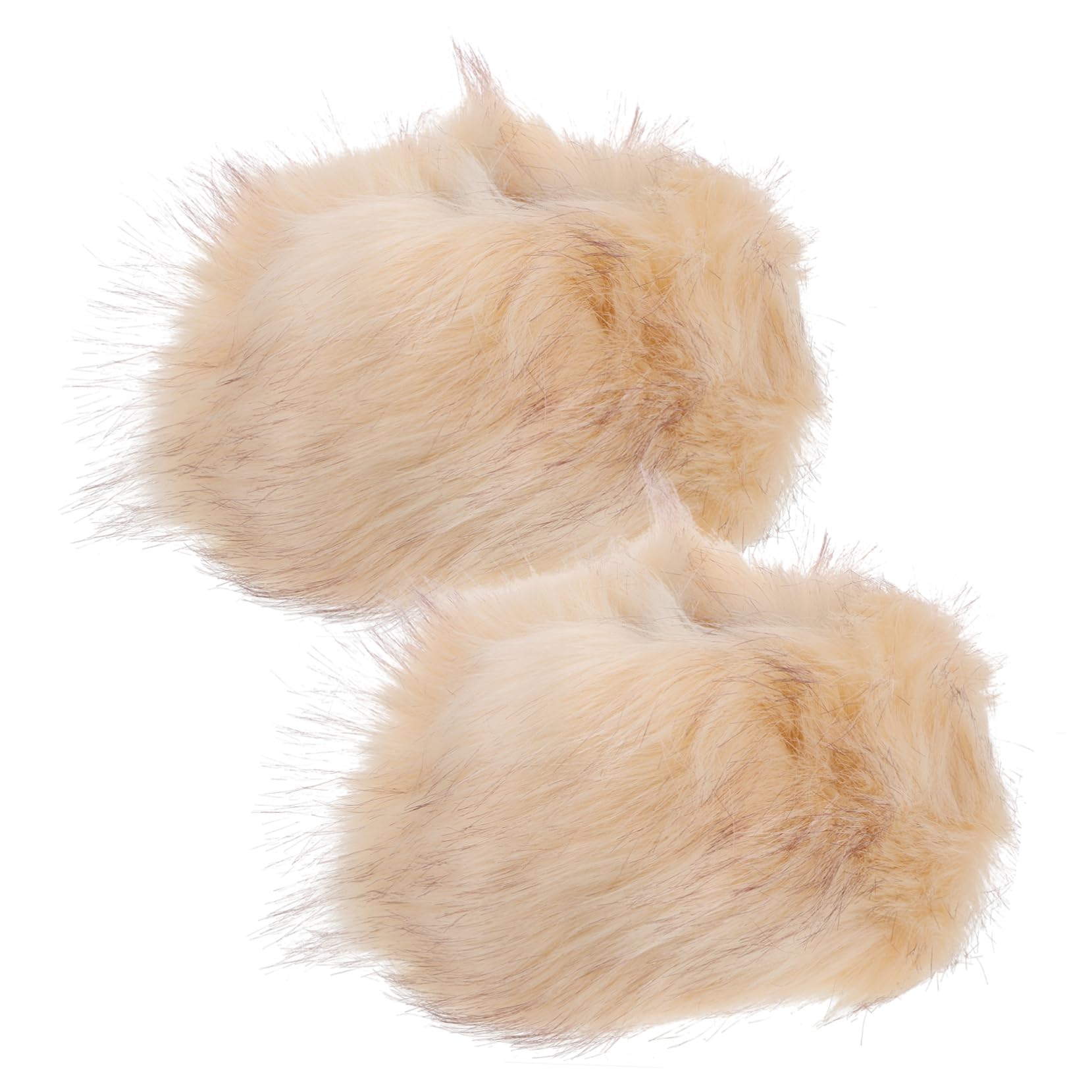 GLSTOY Fluffy Arm Warmers Wrist Cuffs Set Faux Fur Wrist Bands for Women Winter Arm Sleeves Stylish Warm
